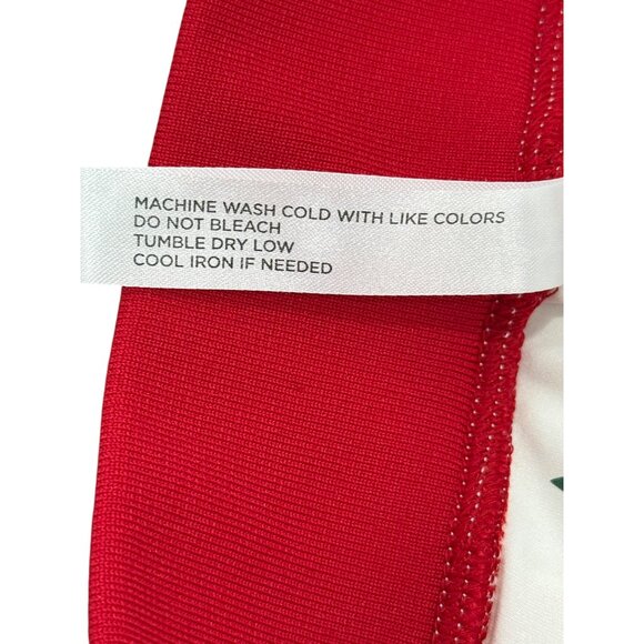 TuckerNuck White Pleated Tennis Skort With Red Waistband Womens Size L - Picture 8 of 8